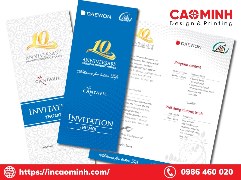 Bảng giá in thư mời, in thiệp mời sự kiện tại Nha Trang 1 in thiệp mời