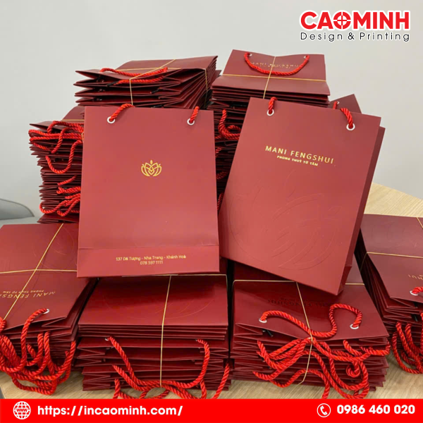 Túi giấy in theo công nghệ hiện đại _In ấn Cao Minh Nha Trang