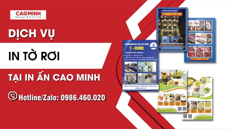 In tờ rơi quảng cáo số lượng ít lấy ngay Nha Trang 26 In tờ rơi giá rẻ tại In Ấn Cao Minh