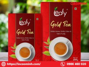 in hộp giấy đựng trà