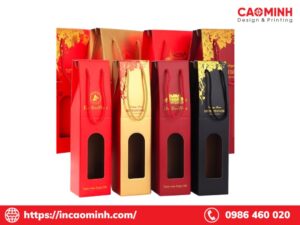 in túi giấy đựng rượu