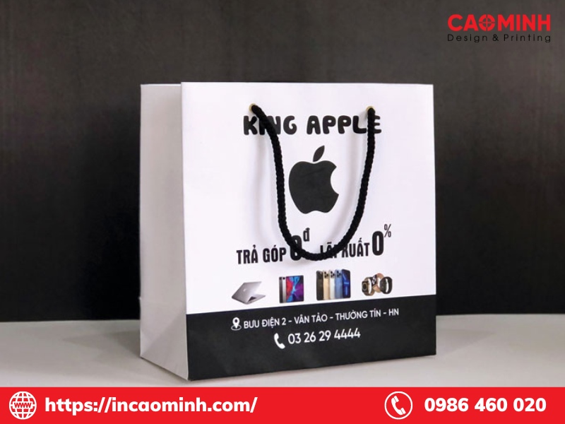 in túi giấy điện thoại