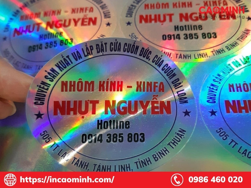 TOP 5 chất liệu dùng để in tem nhãn decal 6 Chất liệu decal 7 màu