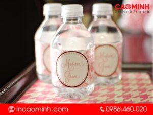in tem nhãn dán chai nước