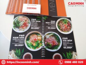 kích thước menu là gì
