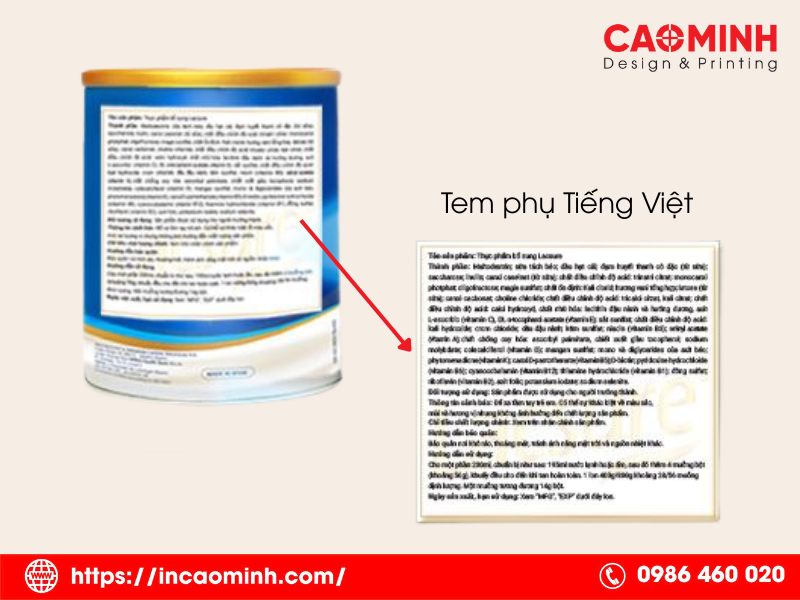Ấn phẩm bao bì cho cửa hàng FnB 3 Tem Nhãn Phụ - Ấn Phẩm Bao Bì Cho Ngành F&B