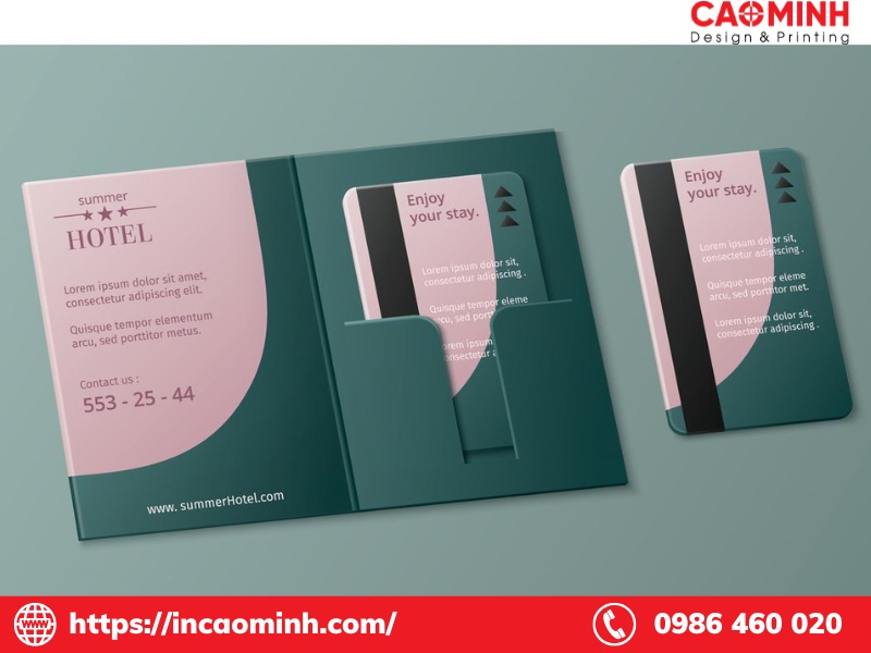 bìa đựng thẻ từ Giấy couche