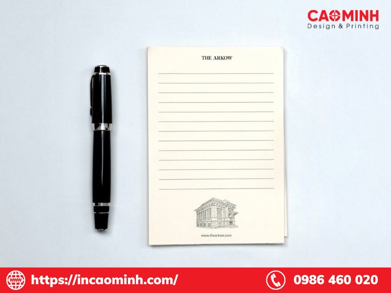 giấy note khách sạn