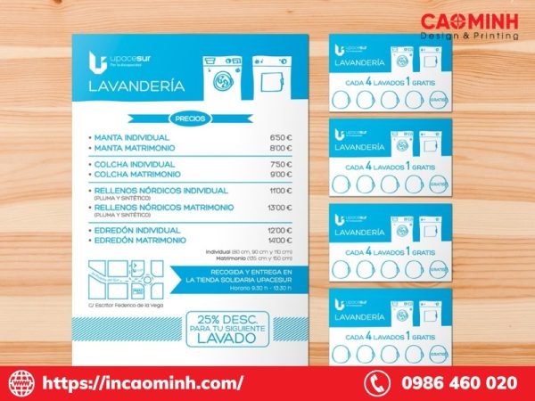phiếu giặt ủi khách sạn
