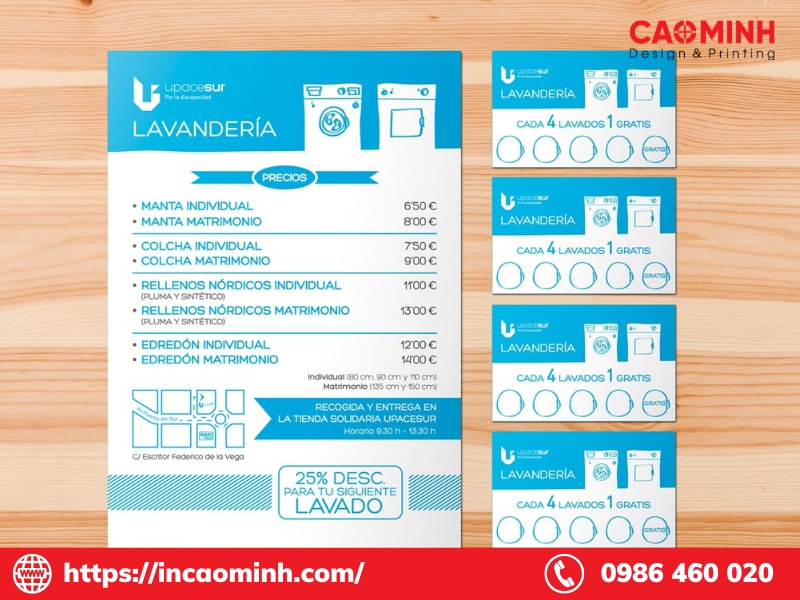 phiếu giặt ủi khách sạn